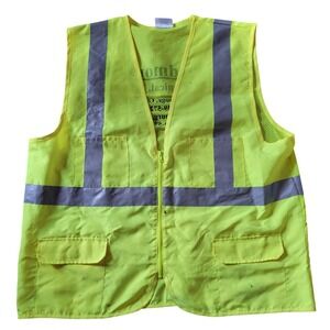 Corner Stone 2XL High Visibility Safety Vest Neon Yellow Reflective Class 2 Work